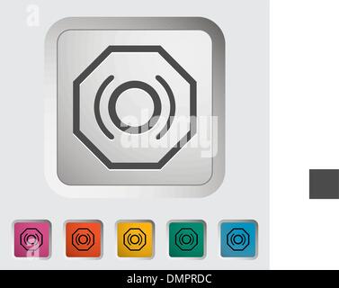 Problems with brake fluid. Stock Vector