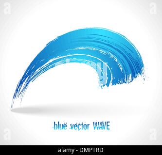 Blue vector wave Stock Vector