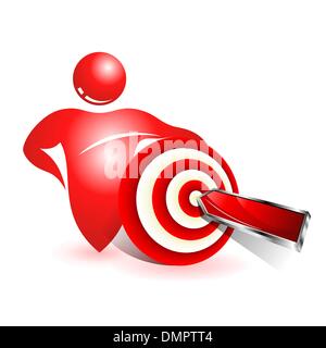 Social target icon Stock Vector
