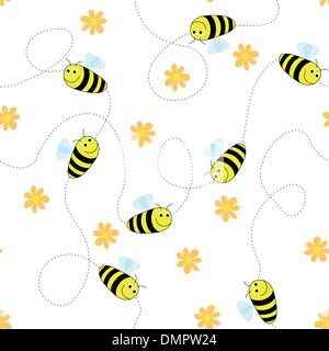 Happy bees Stock Vector