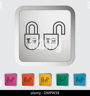 Locking doors Stock Vector