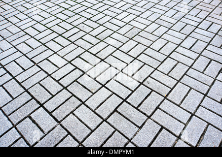 granite paving stones with rectangular shape Stock Photo