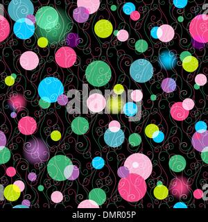Seamless vivid pattern with balls Stock Vector