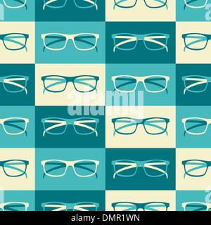 Retro Glasses Background Stock Vector