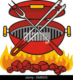 Barbeque grill Stock Vector