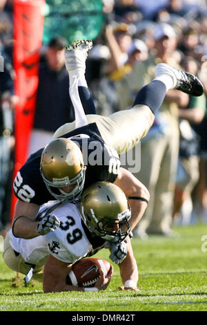 Navy fullback Alexander Teich (39) during game action. Navy at Notre