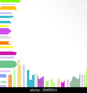 Urban designed background with stylized abstraction Stock Vector