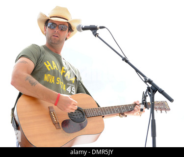 Dean Brody performing at 1st Annual Boots and Hearts Music Festival at Canadian Tire Motorsport Park Bowmanville Canada - Stock Photo