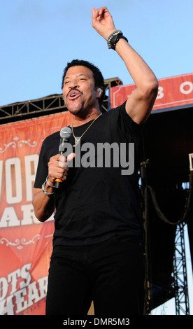 Lionel Richie performing at 1st Annual Boots and Hearts Music Festival at Canadian Tire Motorsport Park Bowmanville Canada - Stock Photo