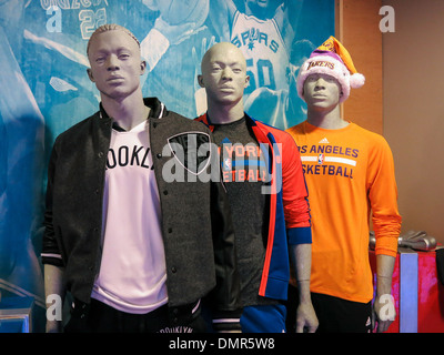 NBA Store Interior, Fifth Avenue, NYC Stock Photo