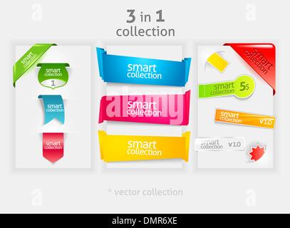 Blank banner, Paper with bright ribbon. Vector illustration linear style. Bright  promotion blue banner. flat bubble sticker or label Stock Vector Image & Art  - Alamy