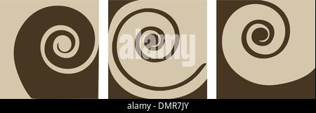 abstract coffee and milk vector set Stock Vector
