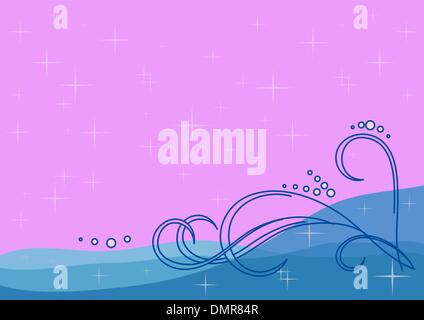 Background. Sea waves Stock Vector