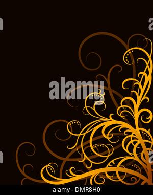 orange swirls Stock Vector