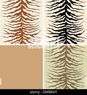 Zebra skin seamless african animal pattern vector illustration. Black ...