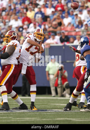 Redskins #17 Quaterback Jason Campbell with a pass. The New York Giants  defeated the Washington Redskins 23-17 at Giants Stadium in Rutherford, New  Jersey. (Credit Image: © Anthony Gruppuso/Southcreek Global/ZUMApress.com  Stock Photo 