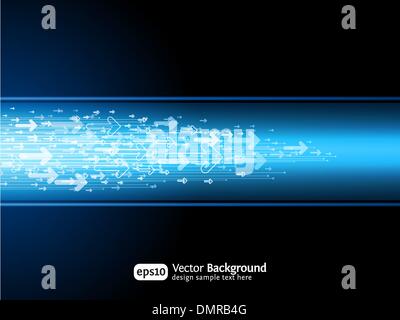 Business arrow site background. Horizontal illustration Stock Vector