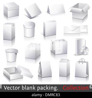 Vector blank packing collection Stock Vector