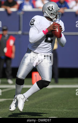 Oakland Raiders Quarterback JaMarcus Russell. The New York Giants