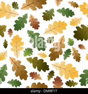Oak leafs seamless pattern Stock Vector