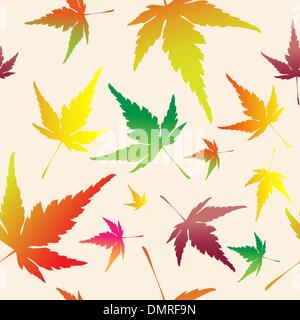 Maple leafs seamless pattern Stock Vector