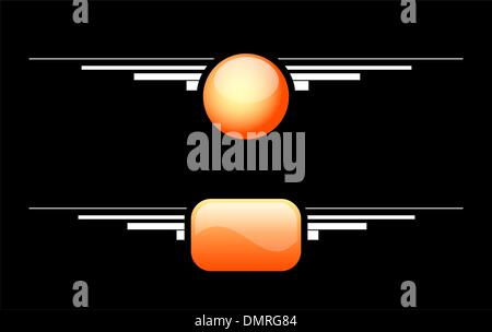 Empty buttons Stock Vector