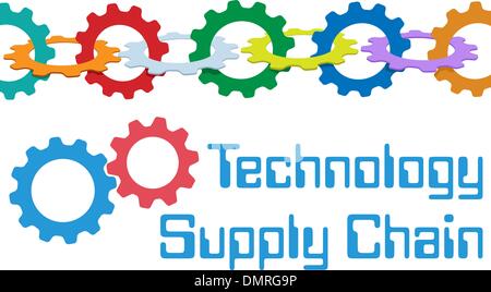 line industry gears engineering technology process Stock Vector Art ...