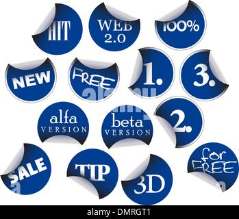 Labels badges and stickers Stock Vector