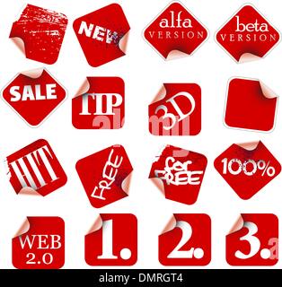 Labels badges and stickers Stock Vector