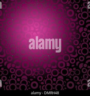 Lot of circles - violet background Stock Vector