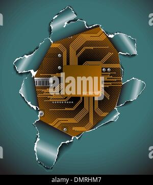Abstract electronic background Stock Vector