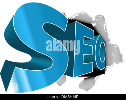 SEO - Search Engine Optimization poster Stock Vector