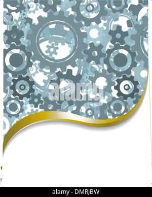 background made from cogwheels Stock Vector