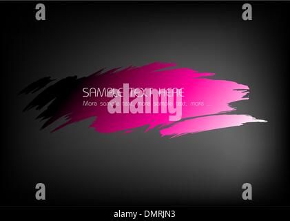 Fresh pink wash on black Stock Vector