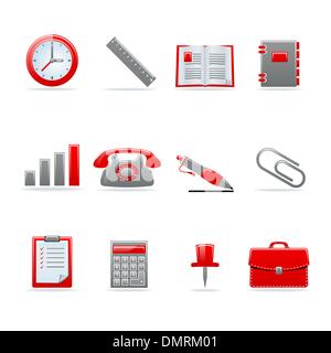 Glossy icon set Stock Vector