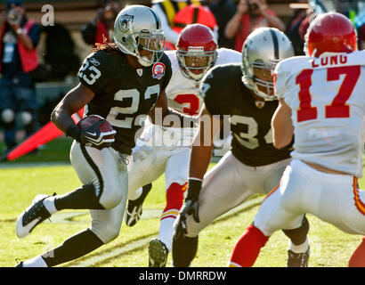 Oakland Raiders #23 Corner Back Jonathan Holland with the ball. The New  York Giants defeated the Oakland Raiders 44-7 at Giants Stadium in  Rutherford, New Jersey. (Credit Image: © Anthony Gruppuso/Southcreek  Global/ZUMApress.com