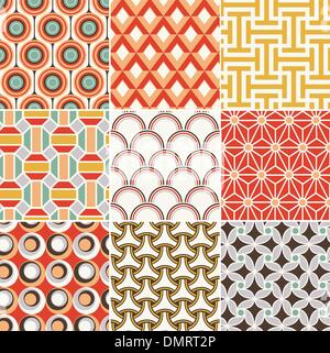 seamless retro pattern Stock Vector