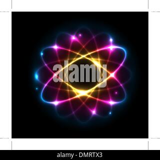 Atom - vector illustration Stock Vector