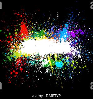 Color paint splashes. Gradient vector background Stock Vector