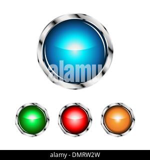 Glossy sphere designs Stock Vector