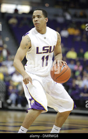 LSU guard Bo Spencer (11) during the game between the ULM Warhawks and the LSU Tigers.  LSU won the game held at the Pete Maravich Assembly Center 82-62. (Credit Image: © Matt Lange/Southcreek Global/ZUMApress.com) Stock Photo