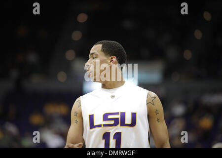 LSU guard Bo Spencer (11) during the game between the ULM Warhawks and the LSU Tigers.  LSU won the game held at the Pete Maravich Assembly Center 82-62. (Credit Image: © Matt Lange/Southcreek Global/ZUMApress.com) Stock Photo