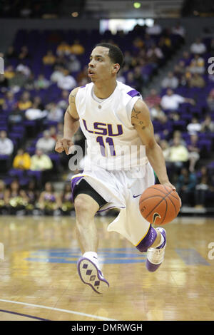 LSU guard Bo Spencer (11) during the game between the ULM Warhawks and the LSU Tigers.  LSU won the game held at the Pete Maravich Assembly Center 82-62. (Credit Image: © Matt Lange/Southcreek Global/ZUMApress.com) Stock Photo