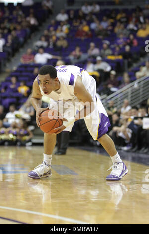 LSU guard Bo Spencer (11) during the game between the ULM Warhawks and the LSU Tigers.  LSU won the game held at the Pete Maravich Assembly Center 82-62. (Credit Image: © Matt Lange/Southcreek Global/ZUMApress.com) Stock Photo