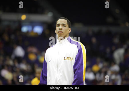 LSU guard Bo Spencer (11) during the game between the ULM Warhawks and the LSU Tigers.  LSU won the game held at the Pete Maravich Assembly Center 82-62. (Credit Image: © Matt Lange/Southcreek Global/ZUMApress.com) Stock Photo