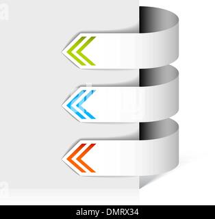 white arrows pointing at the item Stock Vector