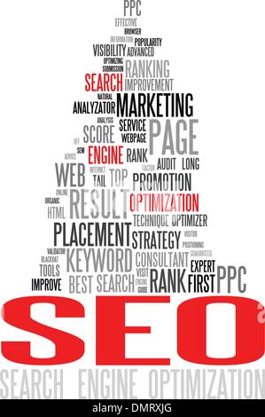 SEO - Search Engine Optimization poster Stock Vector