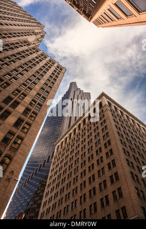 Skyscrapers in the financial district,San Francisco,California,USA Stock Photo