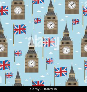 great britain pattern Stock Vector