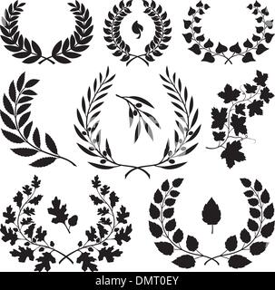 Laurel wreath icons Stock Vector Image & Art - Alamy